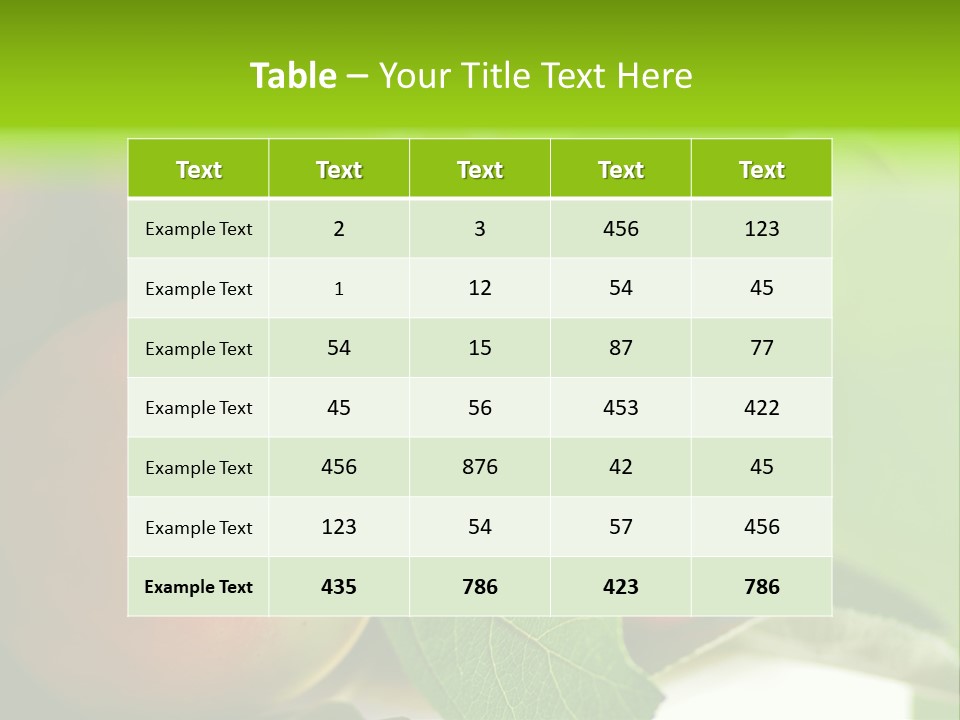 Delicious Food Plant PowerPoint Template