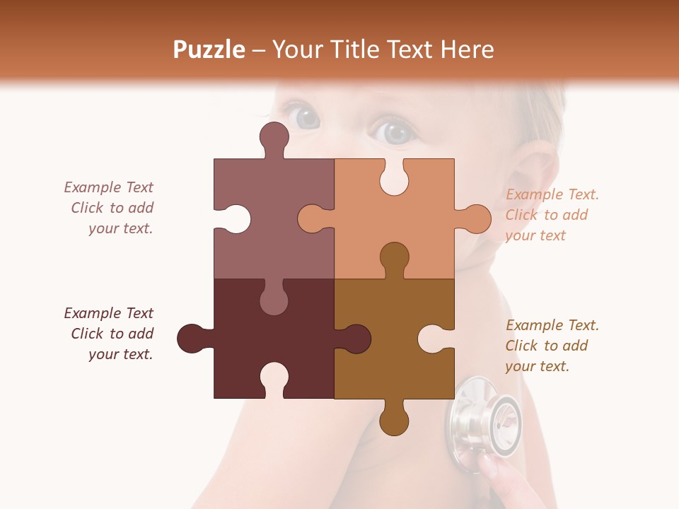 Occupation Hand Stethoscope PowerPoint Template