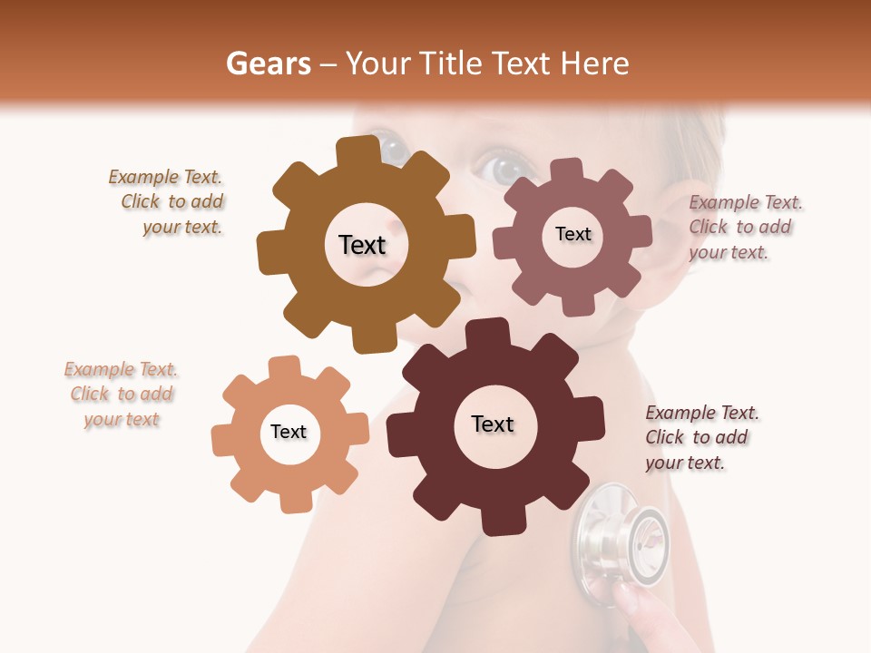 Occupation Hand Stethoscope PowerPoint Template