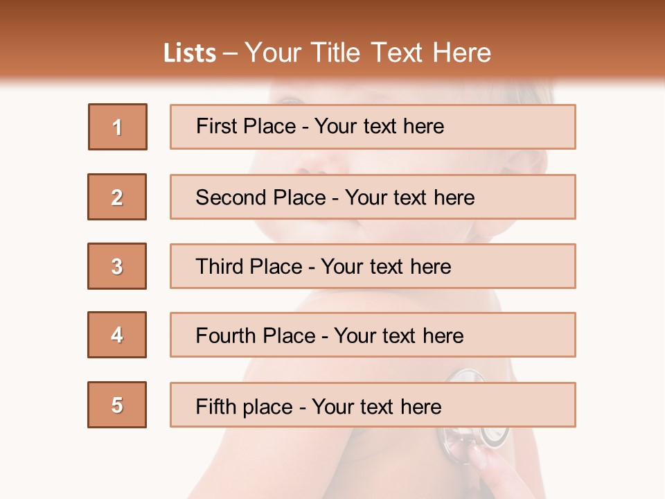 Occupation Hand Stethoscope PowerPoint Template