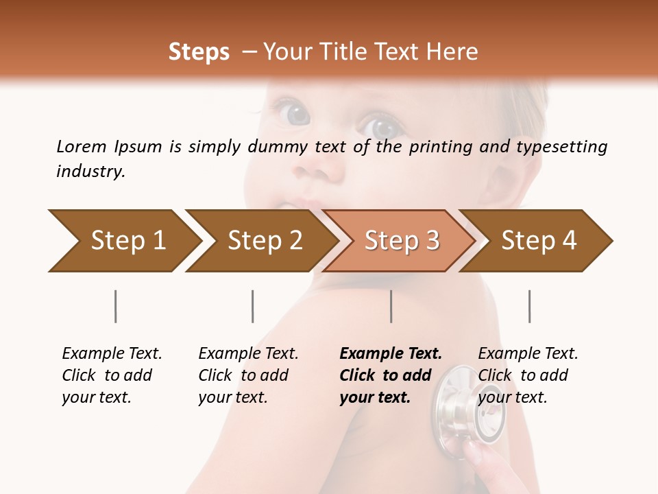 Occupation Hand Stethoscope PowerPoint Template