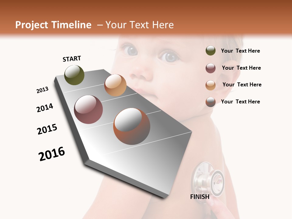 Occupation Hand Stethoscope PowerPoint Template