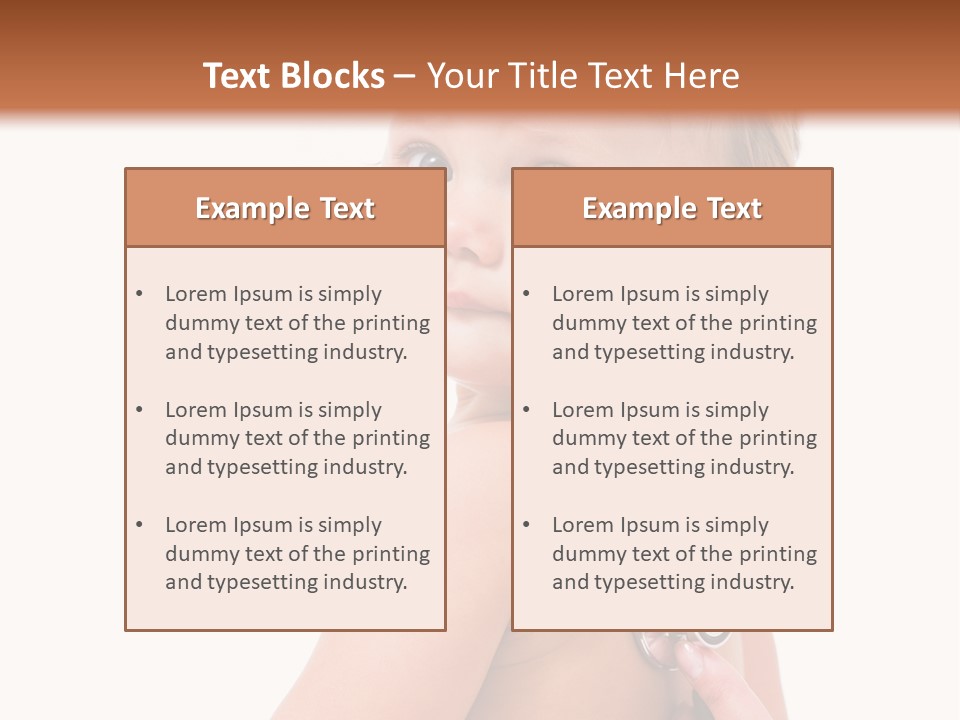 Occupation Hand Stethoscope PowerPoint Template