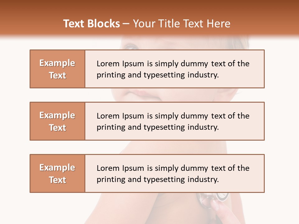 Occupation Hand Stethoscope PowerPoint Template