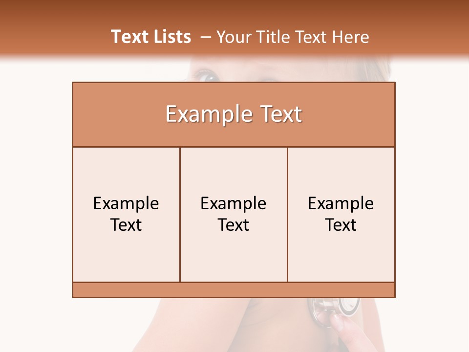 Occupation Hand Stethoscope PowerPoint Template