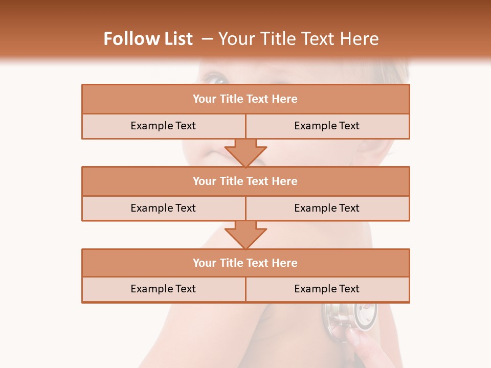 Occupation Hand Stethoscope PowerPoint Template