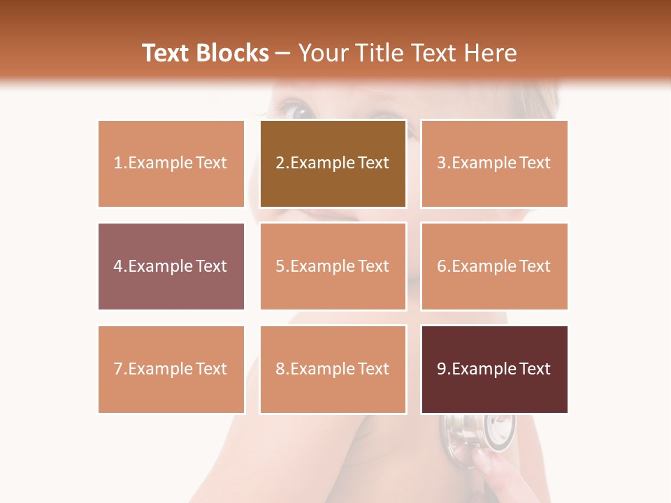 Occupation Hand Stethoscope PowerPoint Template