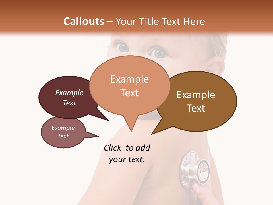 Occupation Hand Stethoscope PowerPoint Template