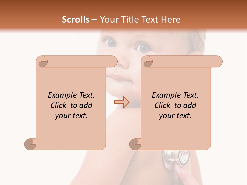 Occupation Hand Stethoscope PowerPoint Template