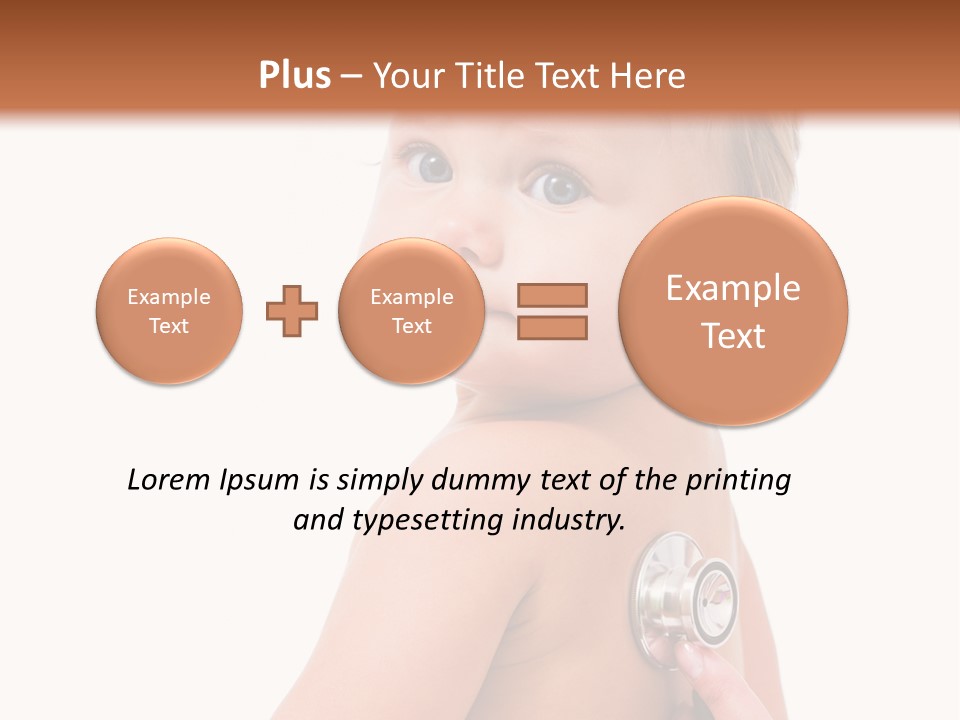 Occupation Hand Stethoscope PowerPoint Template
