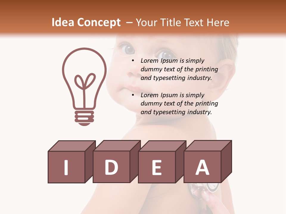 Occupation Hand Stethoscope PowerPoint Template