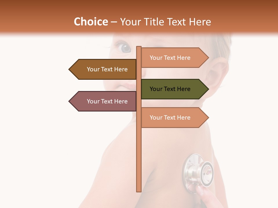 Occupation Hand Stethoscope PowerPoint Template