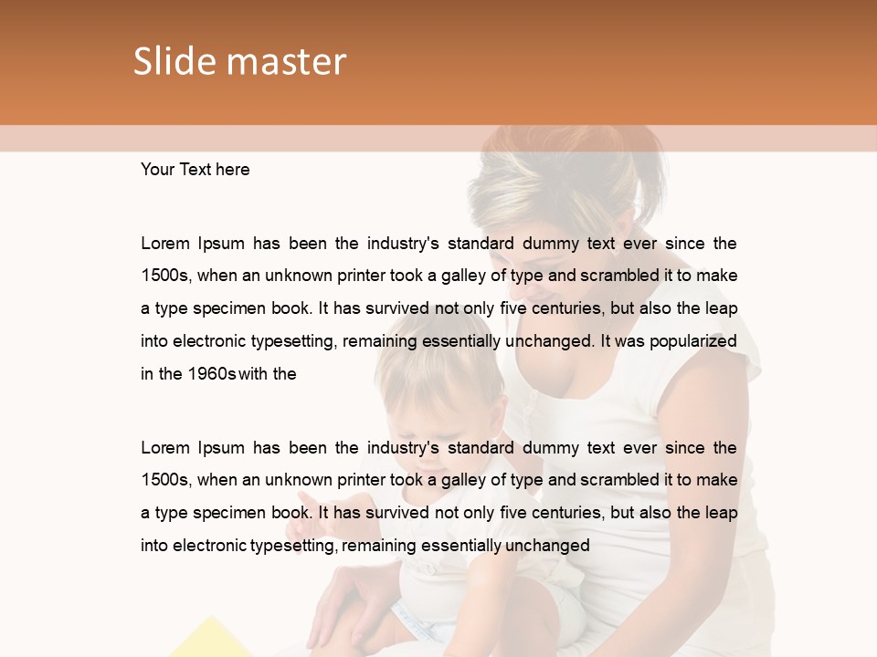 Childhood Showing Education PowerPoint Template