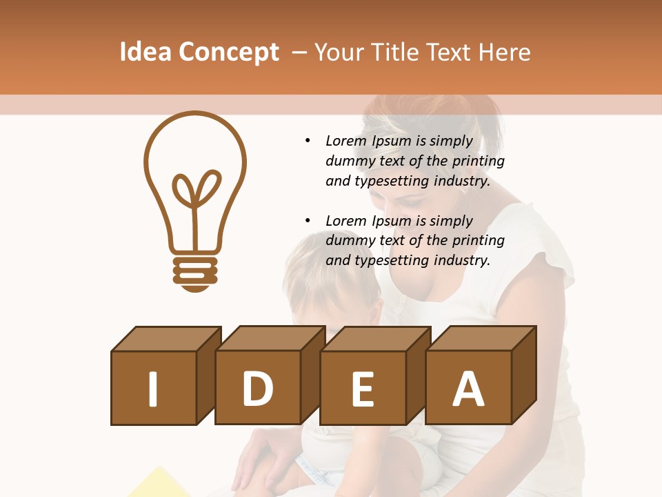 Childhood Showing Education PowerPoint Template