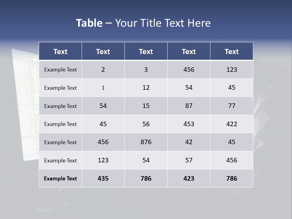 Night Account Late PowerPoint Template