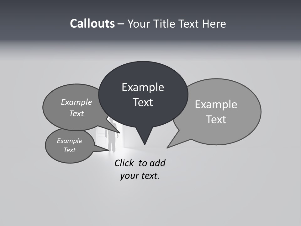 Chairs Puppets Person PowerPoint Template