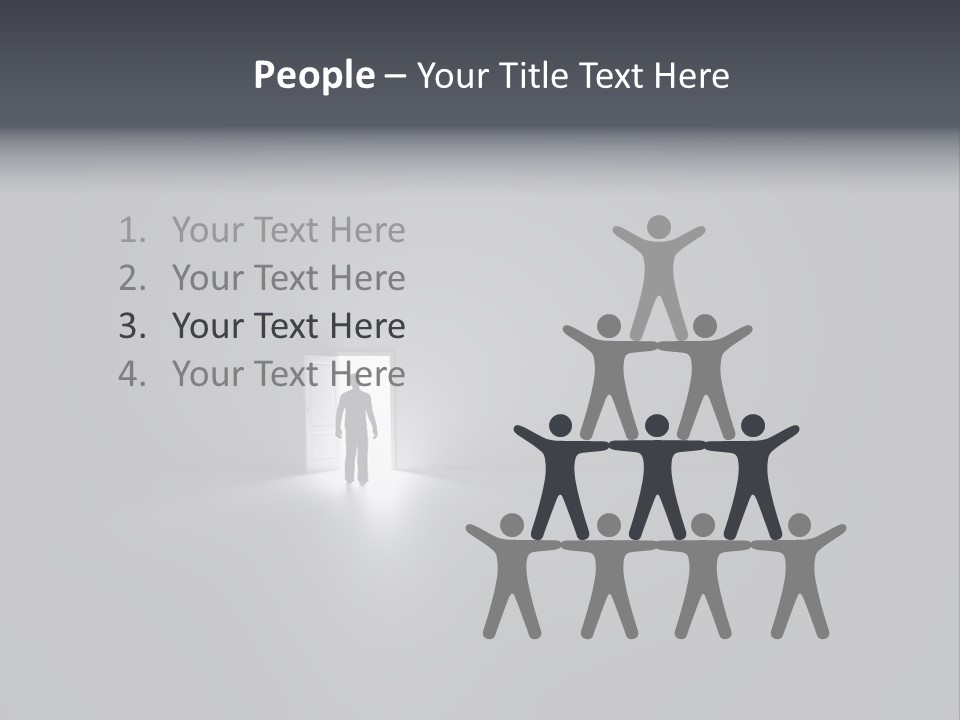 Chairs Puppets Person PowerPoint Template