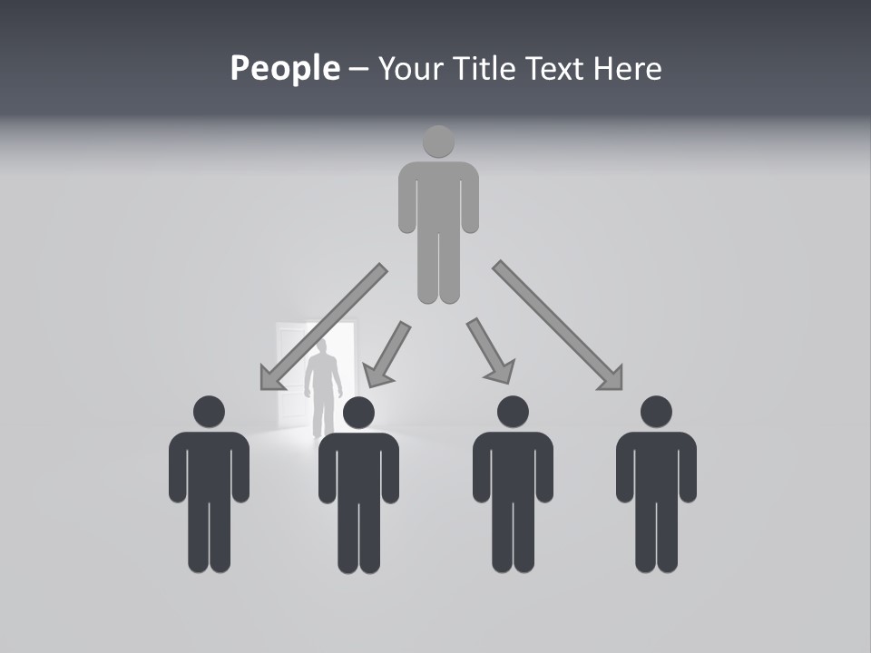 Chairs Puppets Person PowerPoint Template