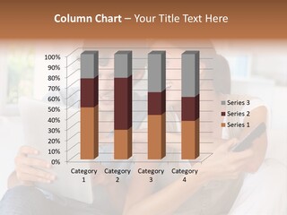 Remote Control Television Enjoying PowerPoint Template