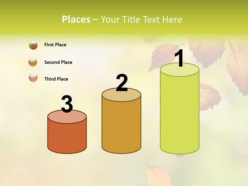 Pattern Fall Leaf PowerPoint Template