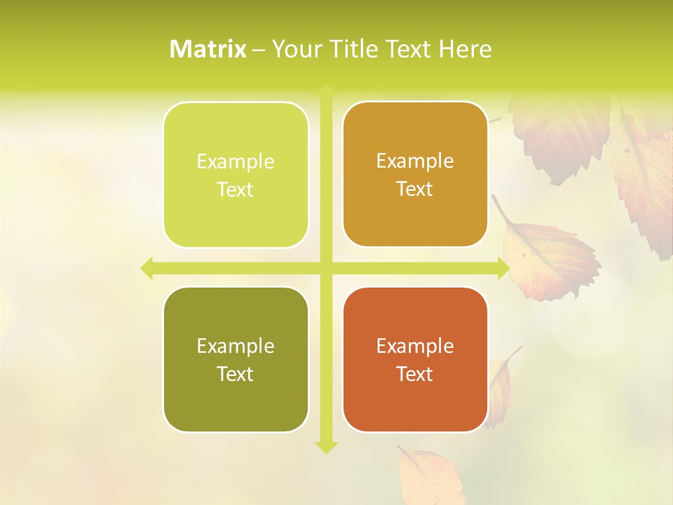 Pattern Fall Leaf PowerPoint Template