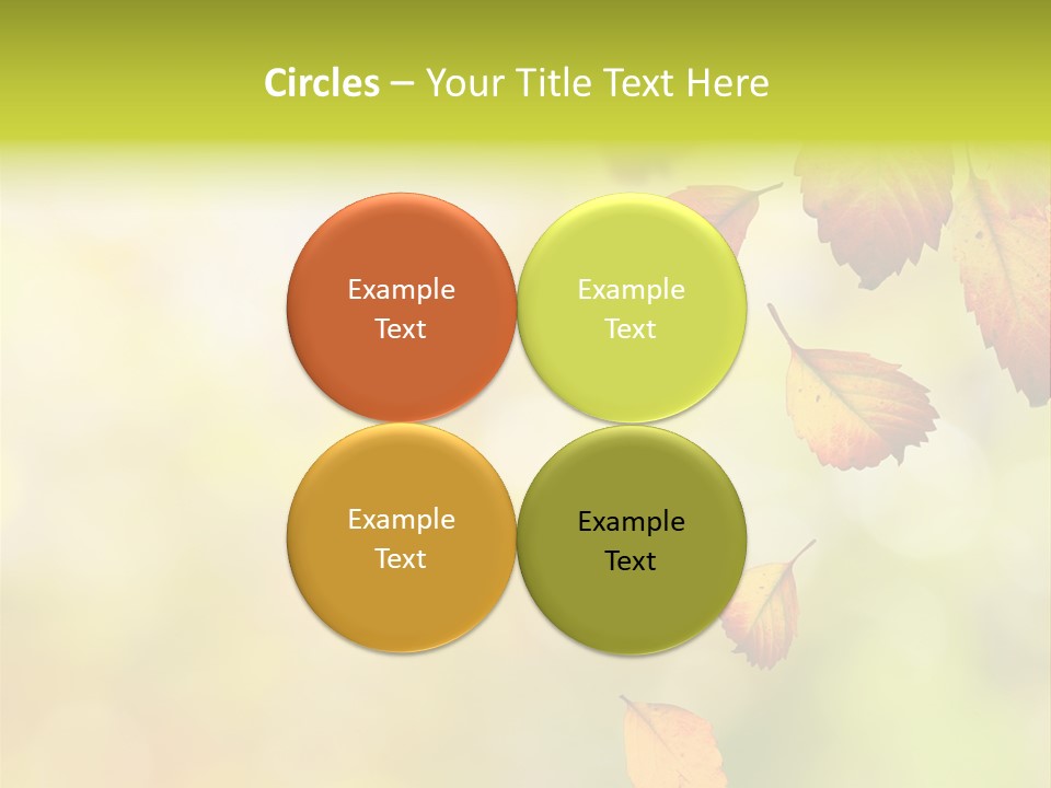 Pattern Fall Leaf PowerPoint Template