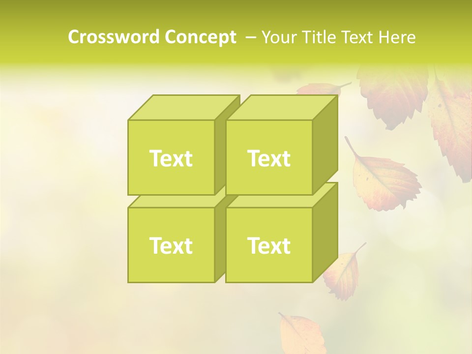 Pattern Fall Leaf PowerPoint Template