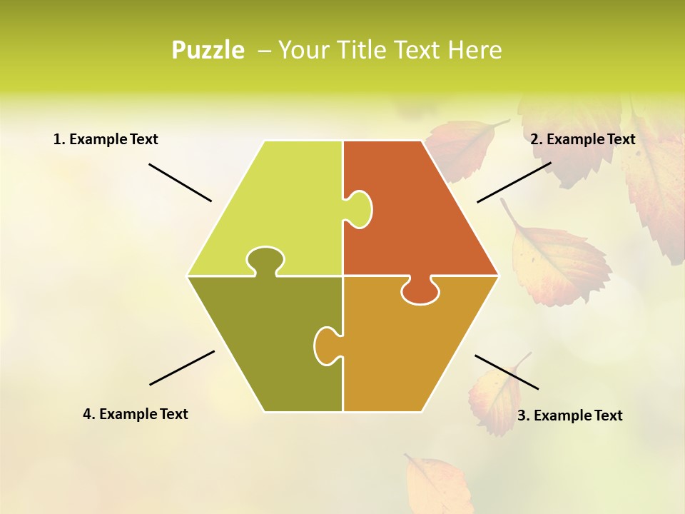 Pattern Fall Leaf PowerPoint Template