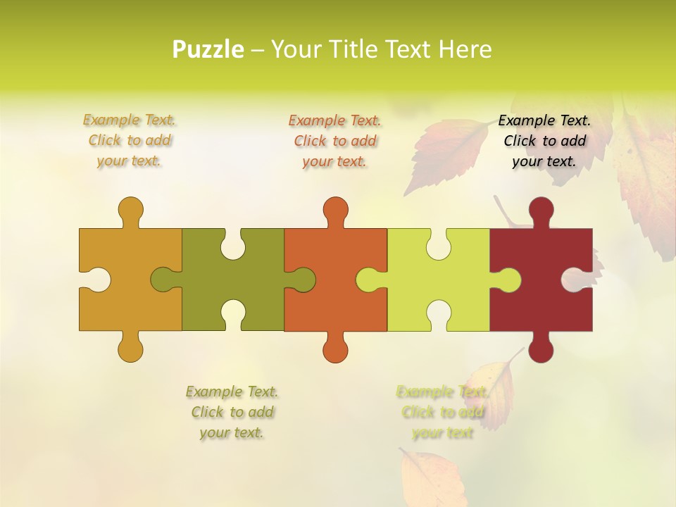 Pattern Fall Leaf PowerPoint Template