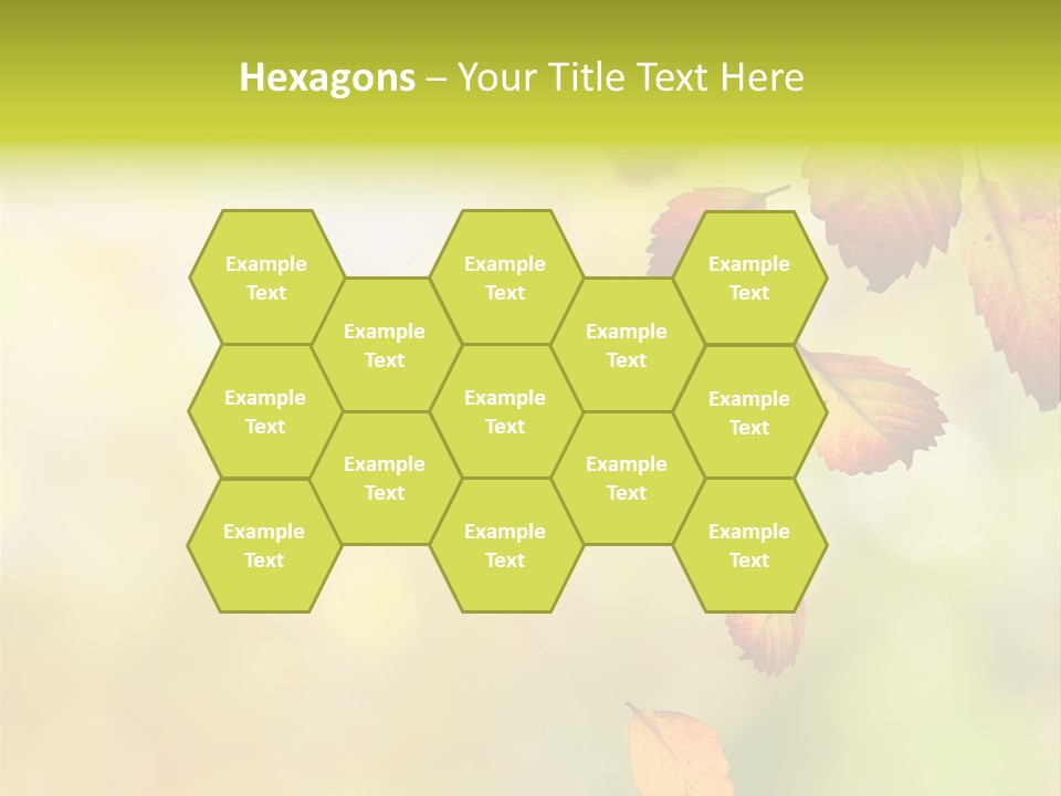 Pattern Fall Leaf PowerPoint Template