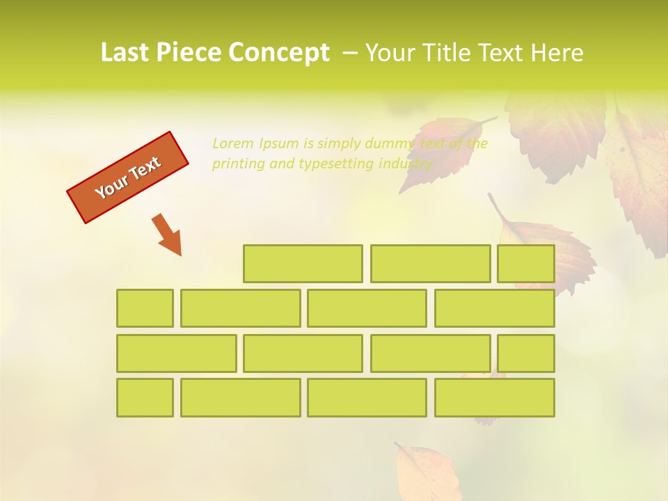 Pattern Fall Leaf PowerPoint Template