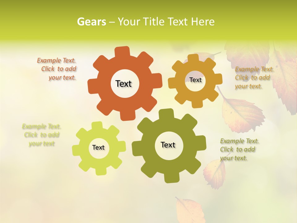 Pattern Fall Leaf PowerPoint Template