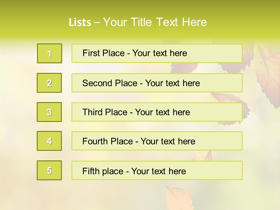 Pattern Fall Leaf PowerPoint Template