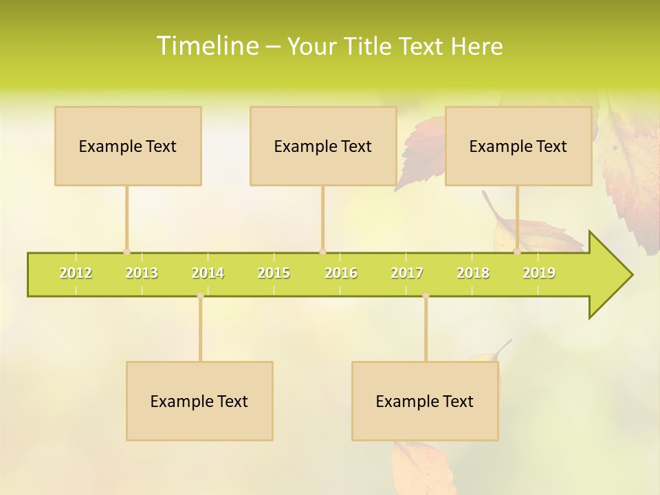 Pattern Fall Leaf PowerPoint Template