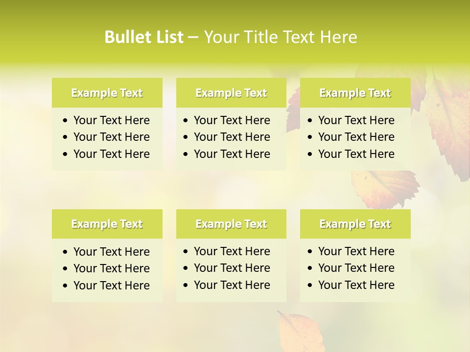 Pattern Fall Leaf PowerPoint Template