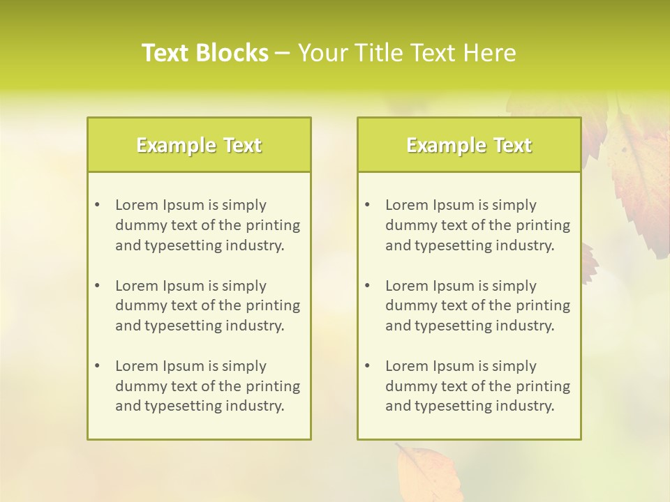 Pattern Fall Leaf PowerPoint Template