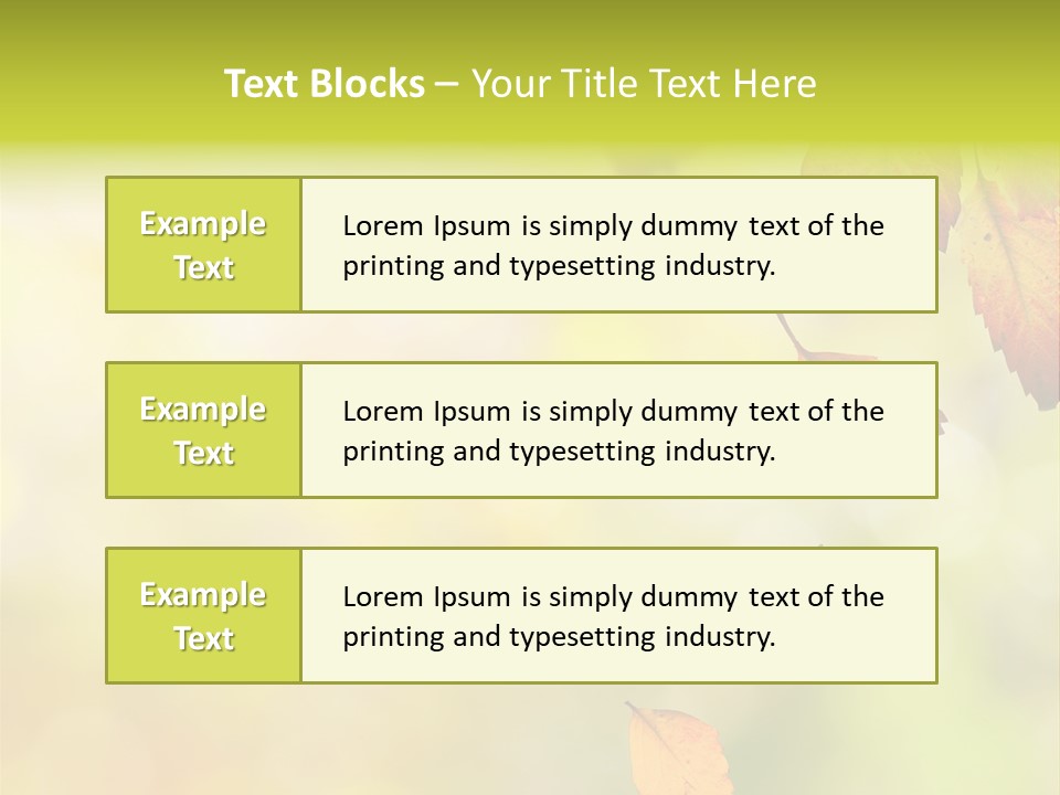 Pattern Fall Leaf PowerPoint Template