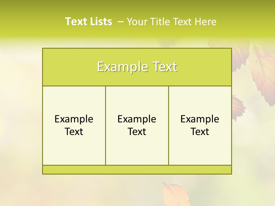 Pattern Fall Leaf PowerPoint Template