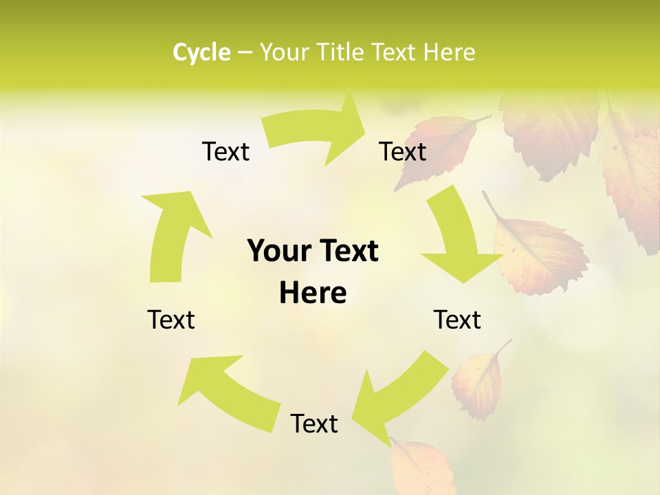 Pattern Fall Leaf PowerPoint Template