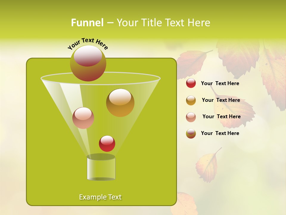 Pattern Fall Leaf PowerPoint Template