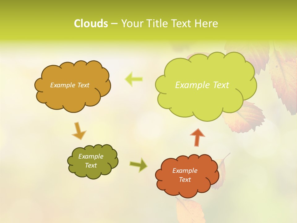 Pattern Fall Leaf PowerPoint Template