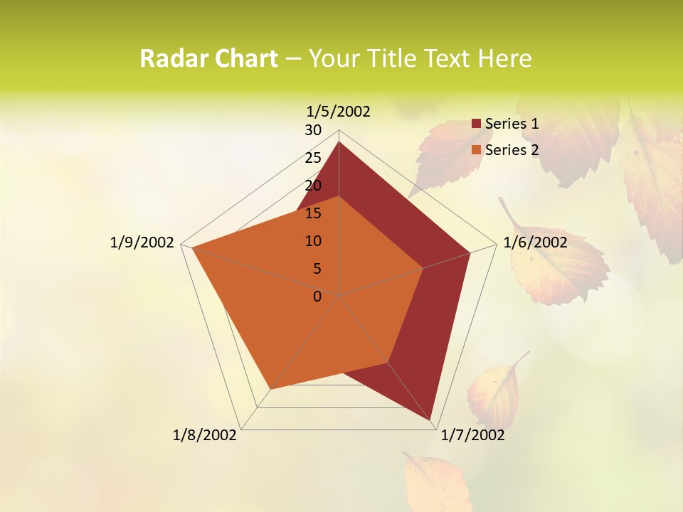Pattern Fall Leaf PowerPoint Template