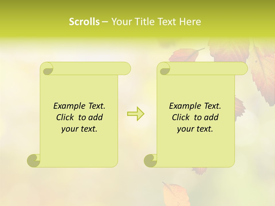 Pattern Fall Leaf PowerPoint Template