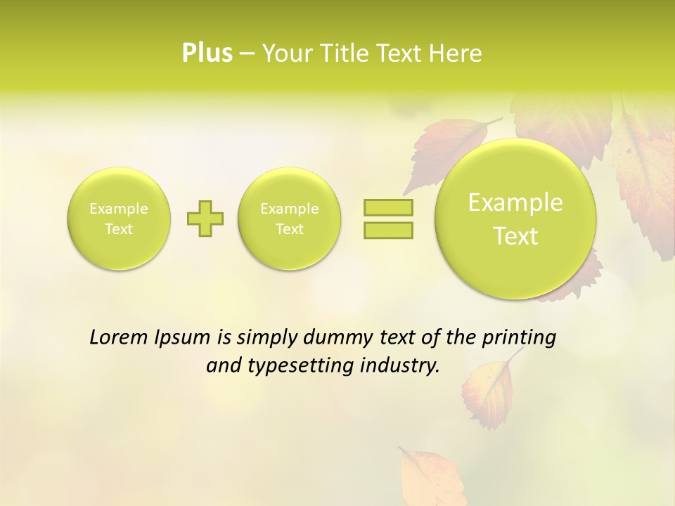 Pattern Fall Leaf PowerPoint Template