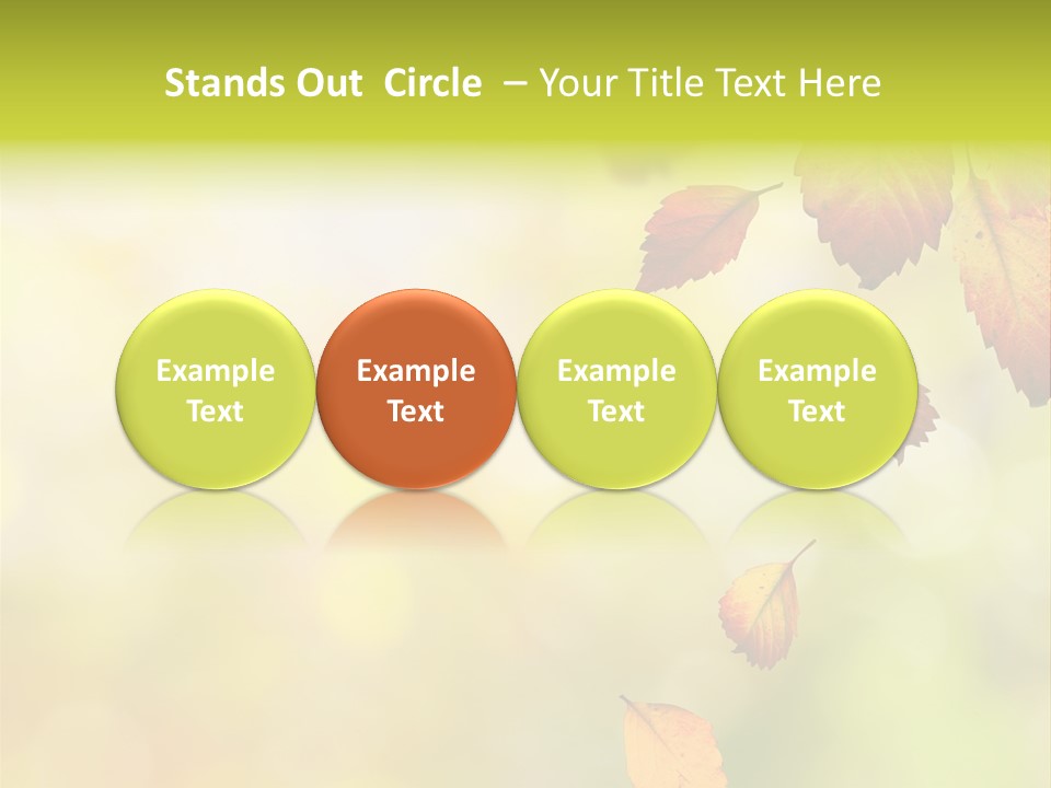 Pattern Fall Leaf PowerPoint Template