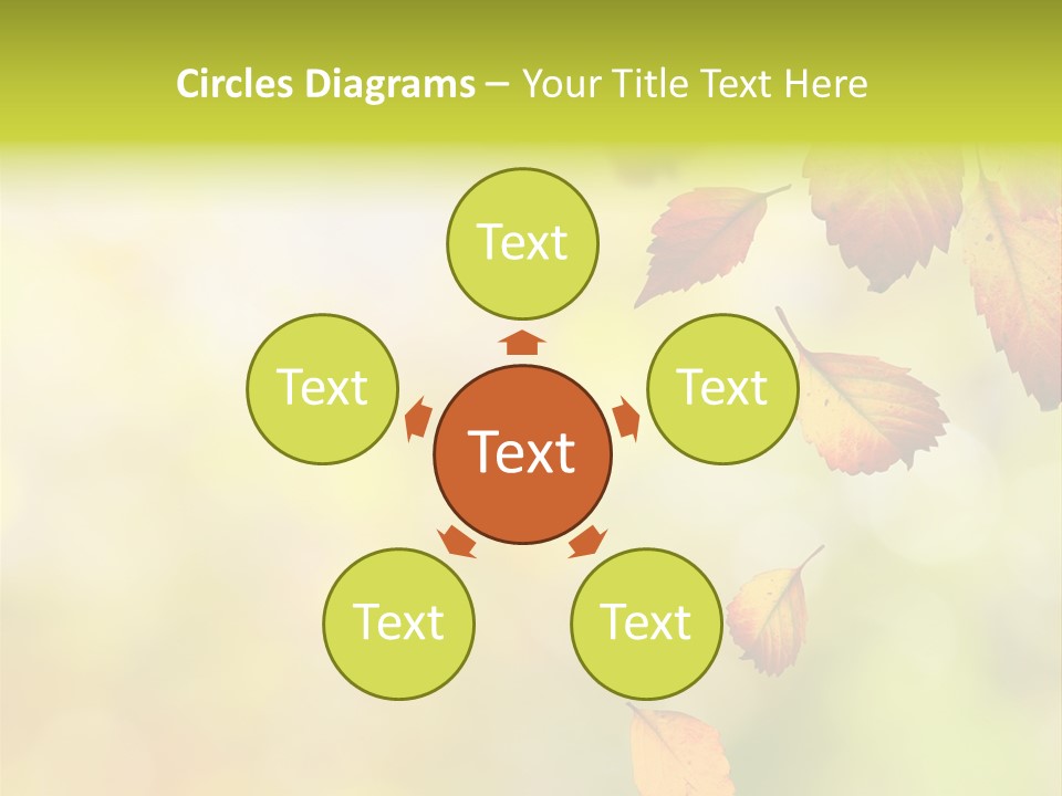 Pattern Fall Leaf PowerPoint Template