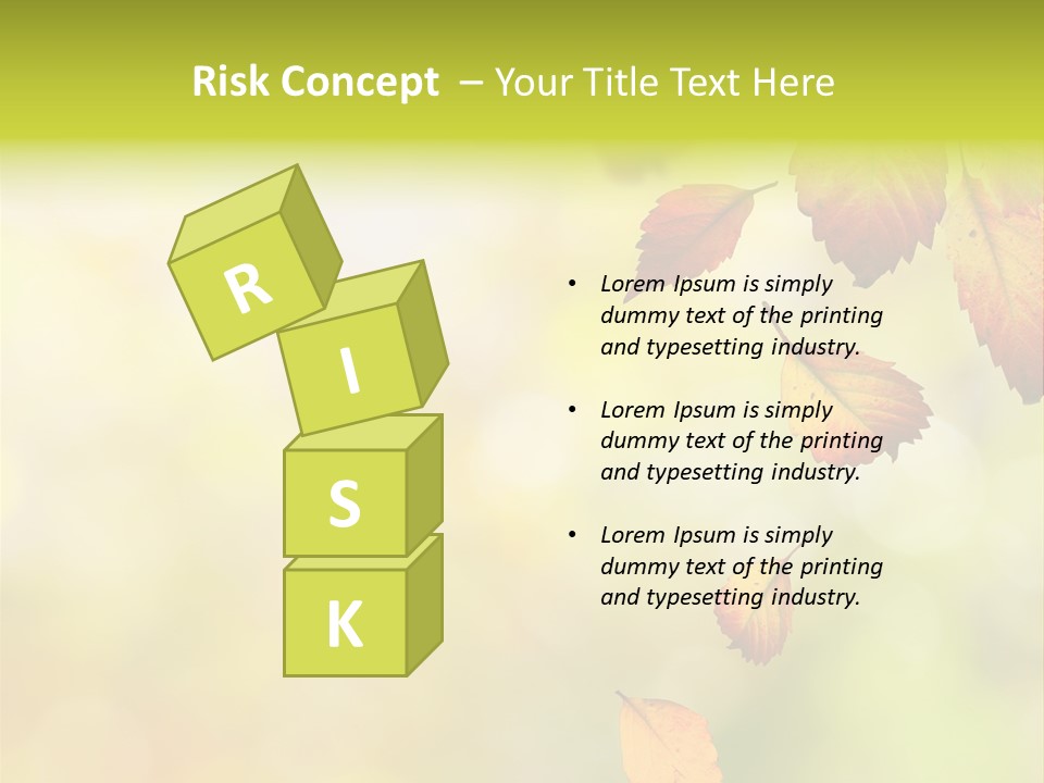 Pattern Fall Leaf PowerPoint Template