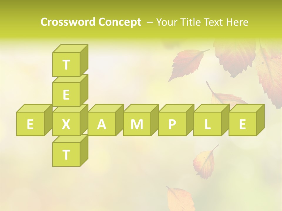 Pattern Fall Leaf PowerPoint Template