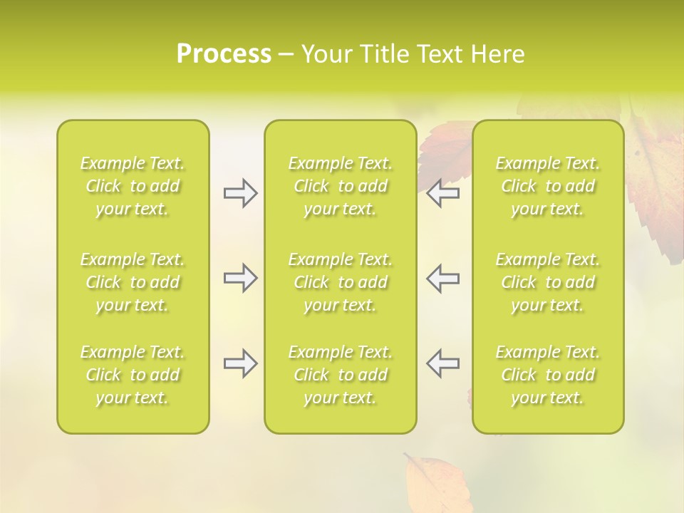 Pattern Fall Leaf PowerPoint Template