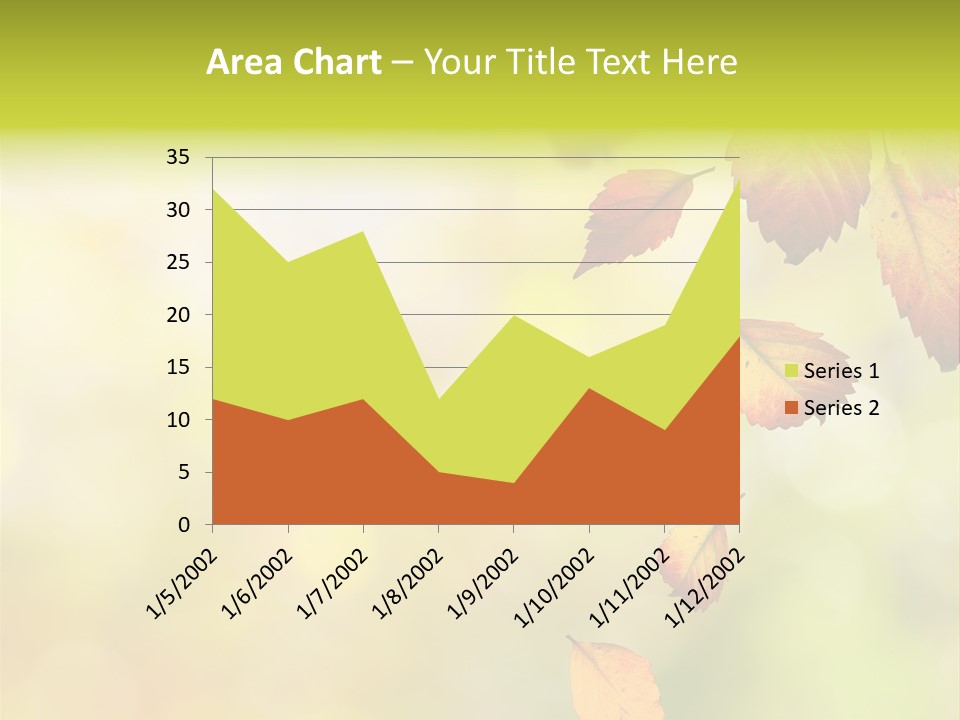 Pattern Fall Leaf PowerPoint Template